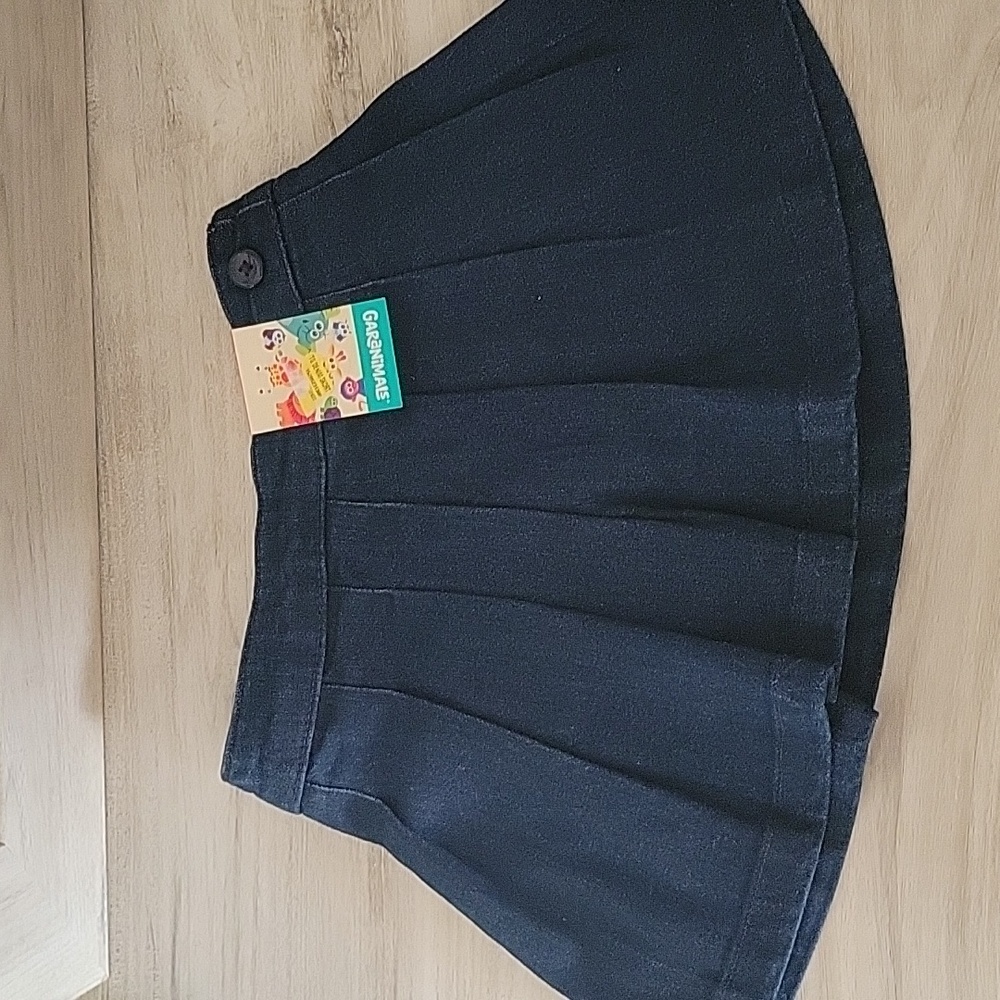 2T Jean Skirt Pleaded
